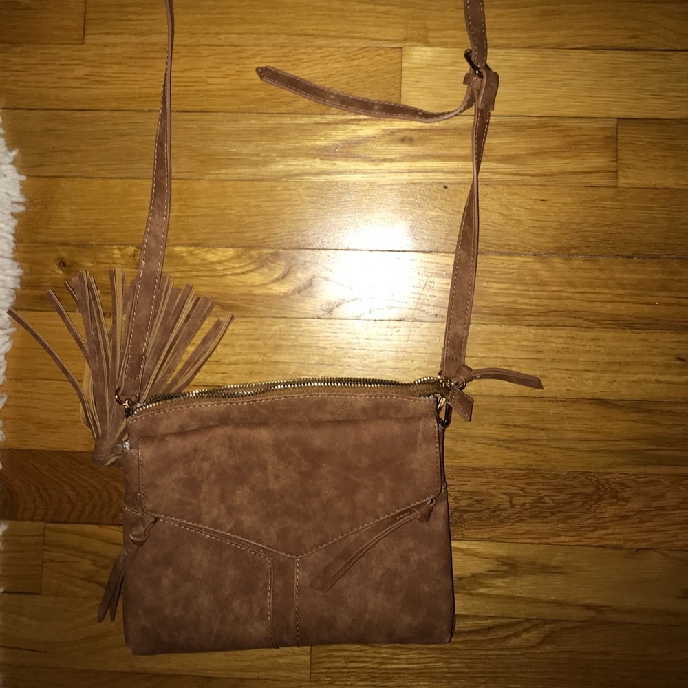 brown cross body purse